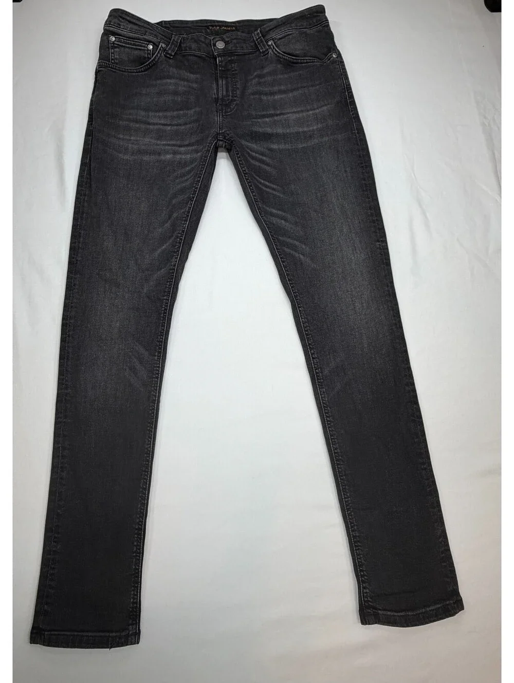 Nudie Jeans Co Men Jeans Organic Cotton Size 34 Black